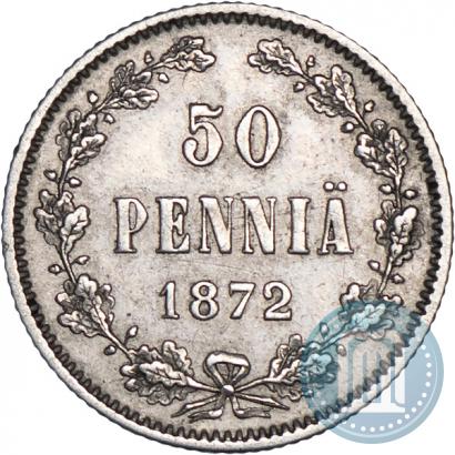 Фото 50 пенни 1872 года S 