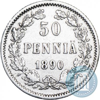 Фото 50 пенни 1890 года L 