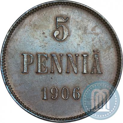 Фото 5 пенни 1906 года  