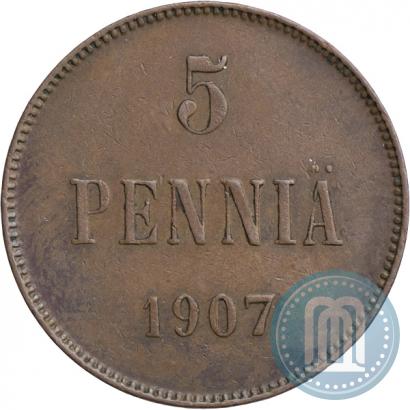 Фото 5 пенни 1907 года  