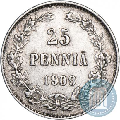 Picture 25 pennia 1909 year L 