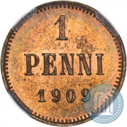 Picture 1 penni 1909 year  