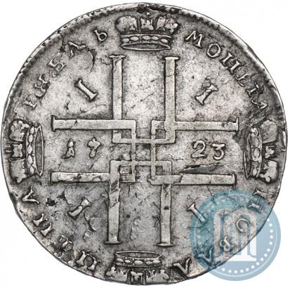 Фото 1 рубль 1723 года  "Портрет в античных доспехах"