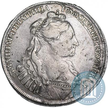 Фото 1 рубль 1734 года  "Тип 1735 года"