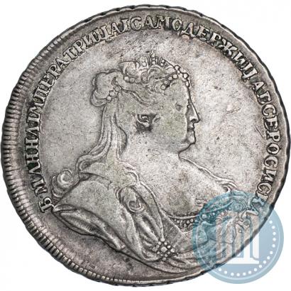 Фото 1 рубль 1738 года  "Петербургский тип"