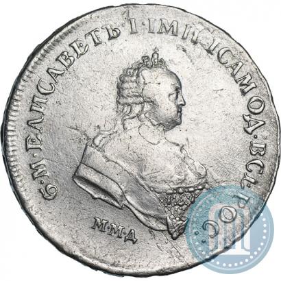 Фото Полтина 1743 года ММД 