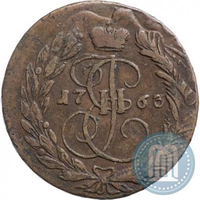 Фото 2 копейки 1763 года ММ 