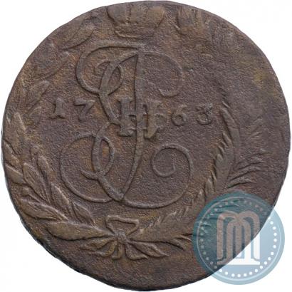 Фото 2 копейки 1763 года ММ 