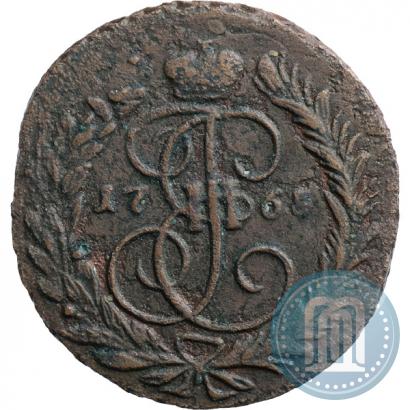 Фото 2 копейки 1765 года ММ 