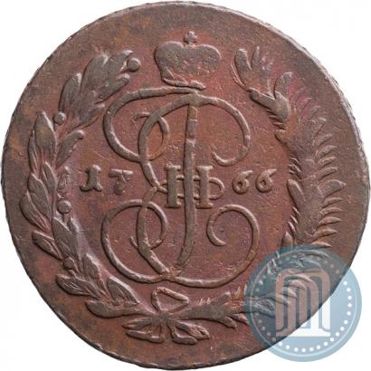 Фото 5 копеек 1766 года ММ 