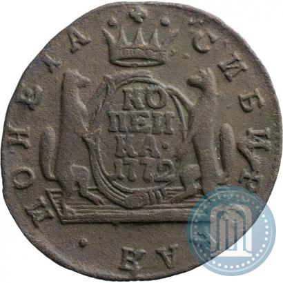 Фото 1 копейка 1772 года КМ 