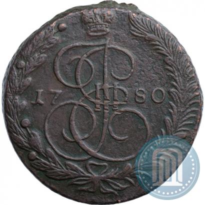 Фото 5 копеек 1780 года ЕМ 