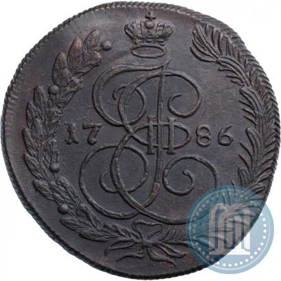Фото 5 копеек 1786 года КМ 