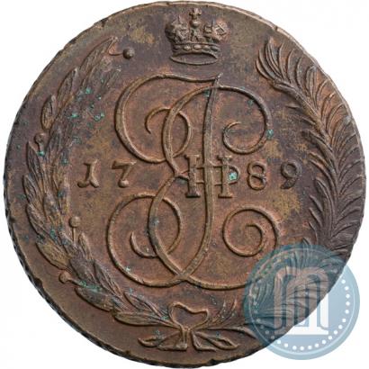 Фото 5 копеек 1789 года АМ 