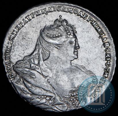 Фото 1 рубль 1737 года  "Московский тип"