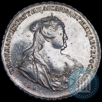 Фото 1 рубль 1739 года СПБ "Петербургский тип"