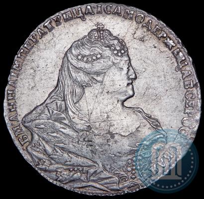 Фото 1 рубль 1740 года  "Московский тип"