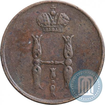 Picture 1 kopeck 1854 year ЕМ 