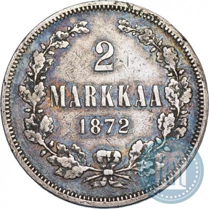 Picture 2 markkaa 1872 year S 