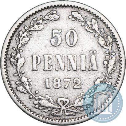 Фото 50 пенни 1872 года S 
