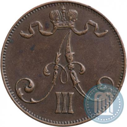 Picture 5 pennia 1889 year  