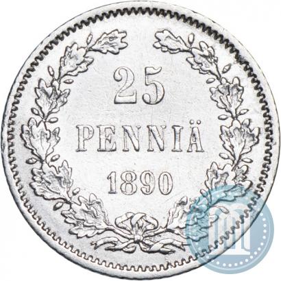 Picture 25 pennia 1890 year L 