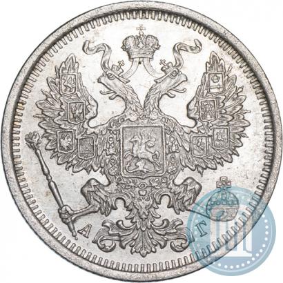 Picture 20 kopecks 1891 year СПБ-АГ 