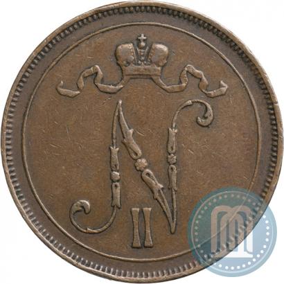 Picture 10 pennia 1905 year  