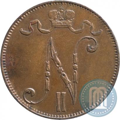 Picture 5 pennia 1905 year  