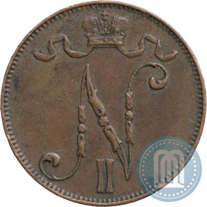 Picture 5 pennia 1907 year  