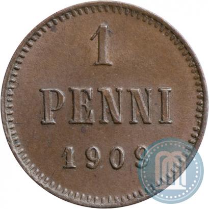 Picture 1 penni 1909 year  