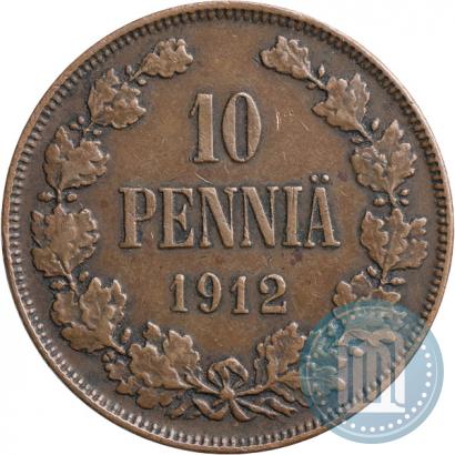 Picture 10 pennia 1912 year  