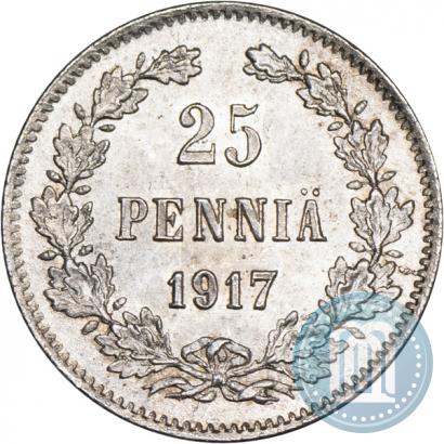 Picture 25 pennia 1917 year S 