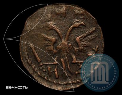 Фото Полушка 1719 года НД 