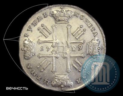 Фото 1 рубль 1729 года  "Тип 1729"