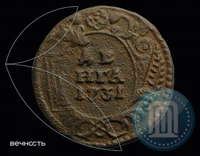 Фото Денга 1731 года  