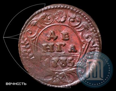 Фото Денга 1735 года  