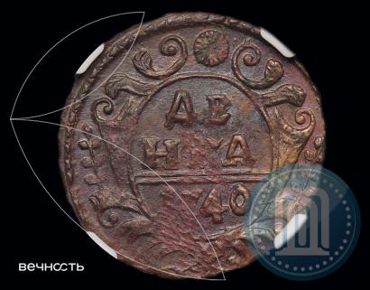 Фото Денга 1740 года  