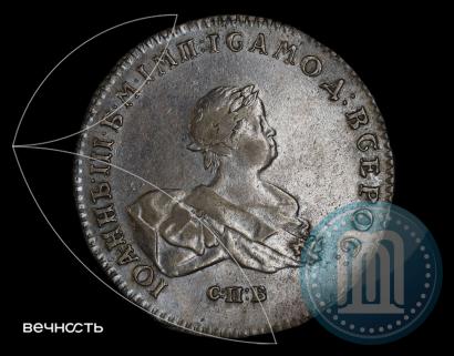 Фото 1 рубль 1741 года СПБ 
