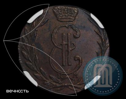 Фото Денга 1768 года КМ 