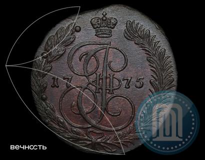 Фото 5 копеек 1775 года ЕМ 