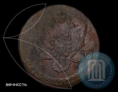 Фото 5 копеек 1781 года ЕМ 