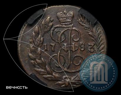 Фото Полушка 1783 года КМ 