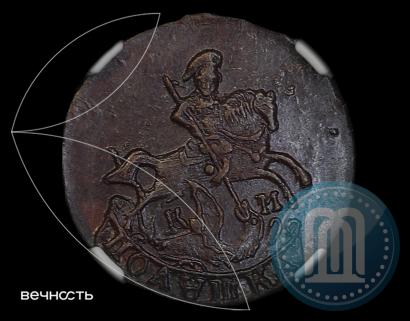 Фото Полушка 1785 года КМ 