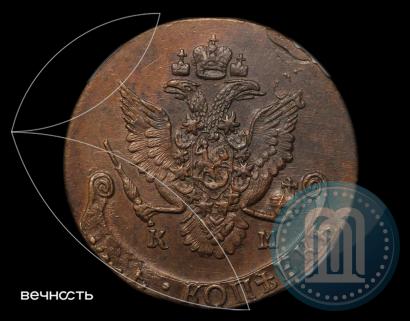 Фото 5 копеек 1786 года КМ 