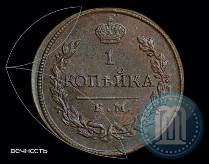 Фото 1 копейка 1818 года КМ-ДБ 