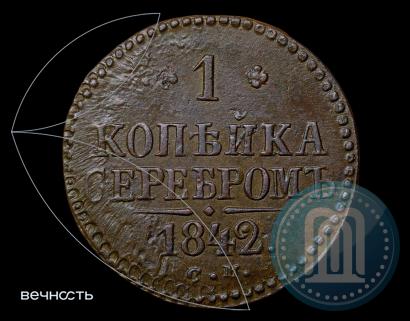 Фото 1 копейка 1842 года СМ 