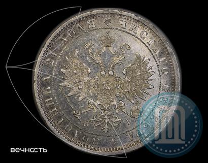 Picture 1 rouble 1875 year СПБ-НІ 