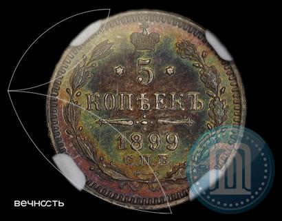 Фото 5 копеек 1899 года СПБ-АГ 