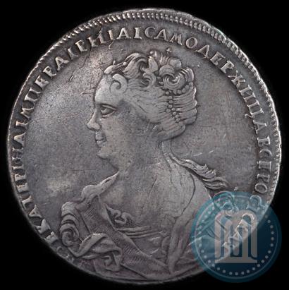 Picture 1 rouble 1725 year СПБ-СПБ "Petersburg type, portrait turned to the left"